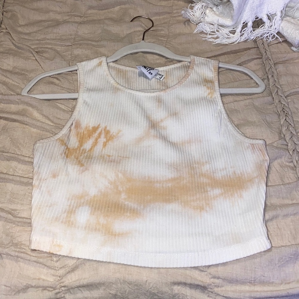 Cropped tie dye tank